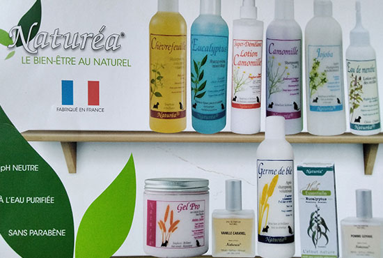 Produits de toilettage pour chien